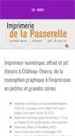 Mobile Screenshot of imprimerie-de-la-passerelle.fr